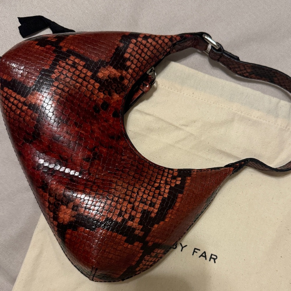 By Far Baby Amber Burgundy Snake